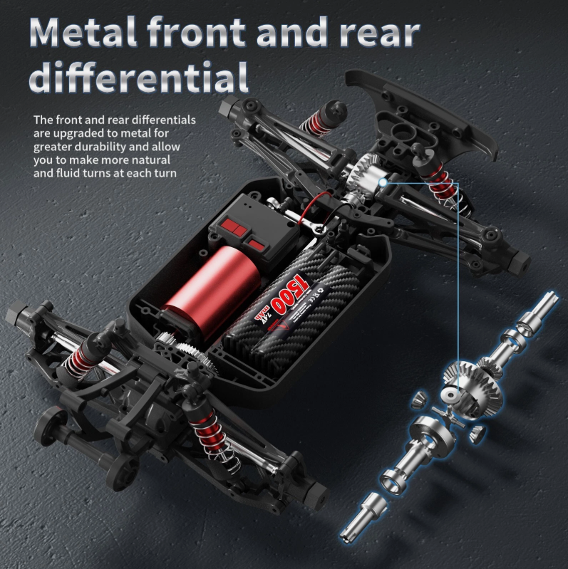 Funsky S909pro 1/16 2.4G 4WD 45km/h Brushless Desert RC Car Off Road